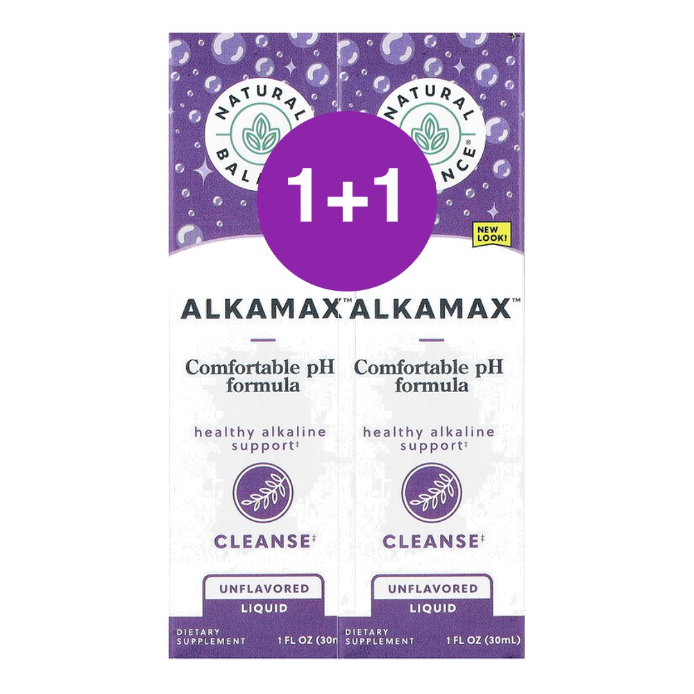 내추럴발란스 AlkaMax 편안한 pH 액상 포뮬라 무맛 30ml, 2개 - 상품 이미지