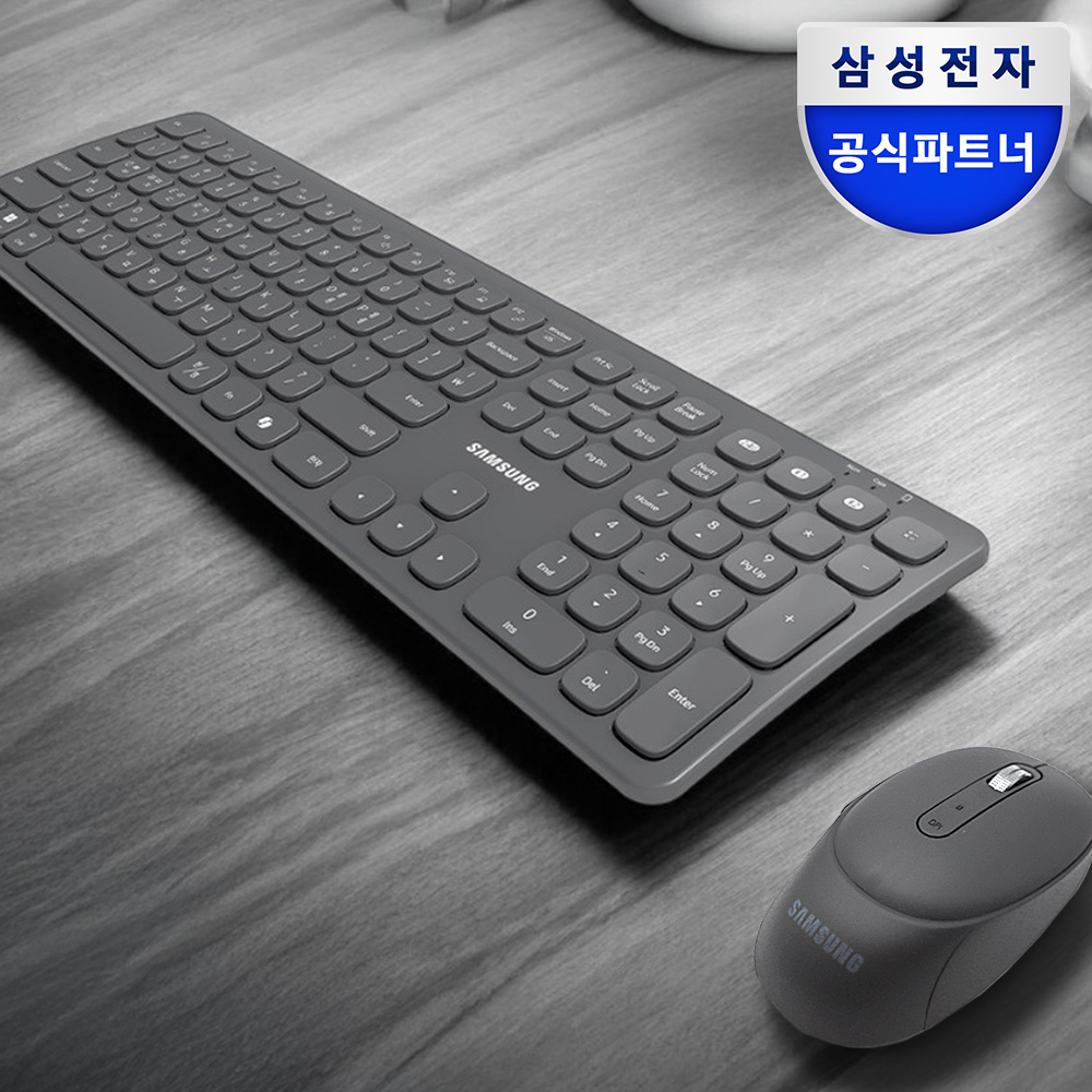 삼성 무선 블루투스 무소음 키보드 마우스 세트 펜타그래프 멀티페어링 SP-M1800Q - 상품 이미지