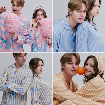 엠엠즈 스토어 엠엠즈 커플 여름잠옷 세트 빅사이즈 여성 파자마