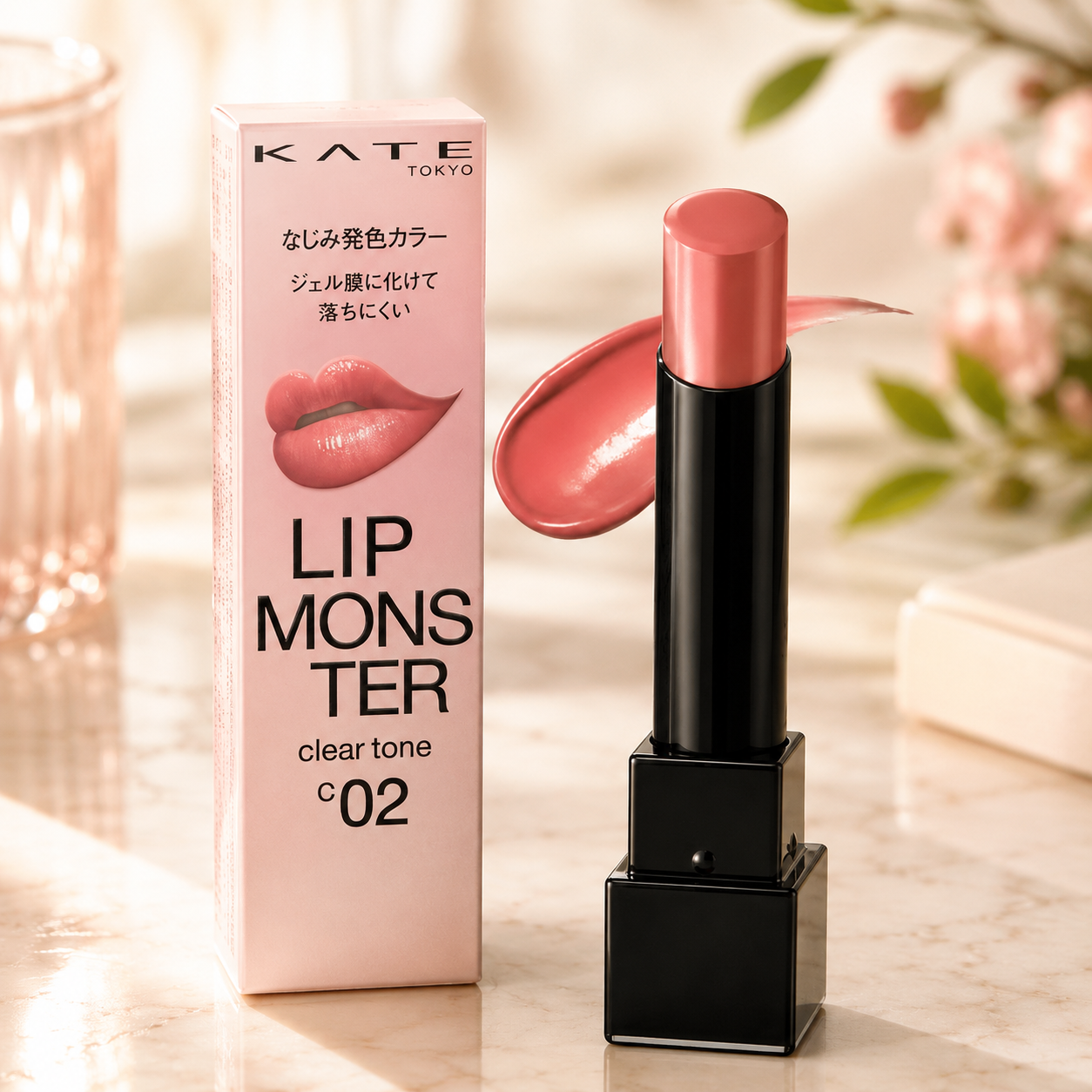 일본 케이트 립몬스터 클리어톤 립스틱 C02 파우 몬스터 3g - 상품 이미지