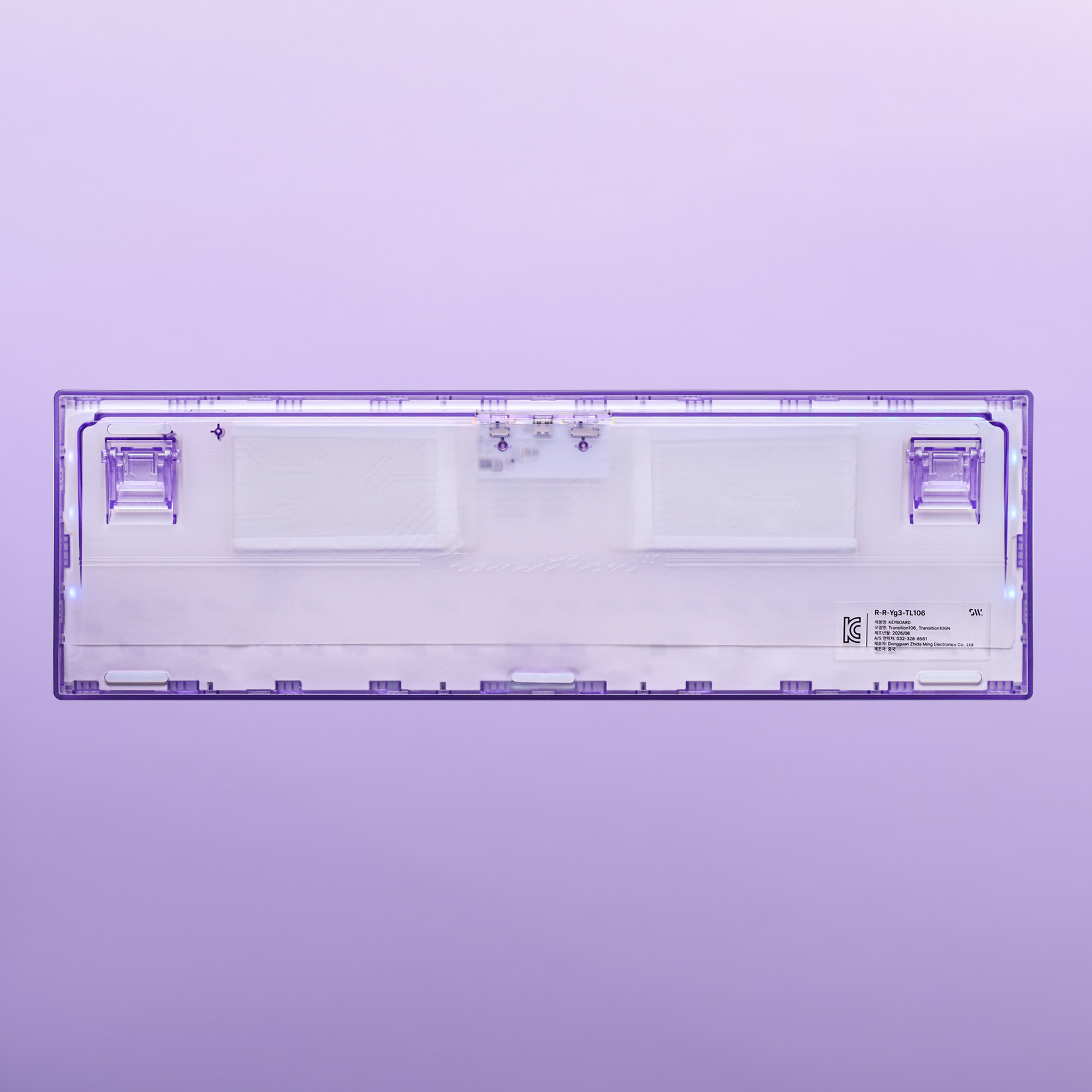 스웨그키 Transition106 스크린 기계식 키보드 트랜지션106 퍼플/퍼플, 화이트피치축 - 상세 이미지 2