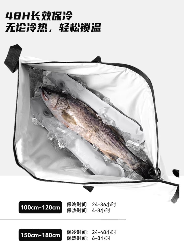 물고기 아이스백 낚시 가방 쿨러 보냉 대용량 바다 33L - 상세 이미지 3