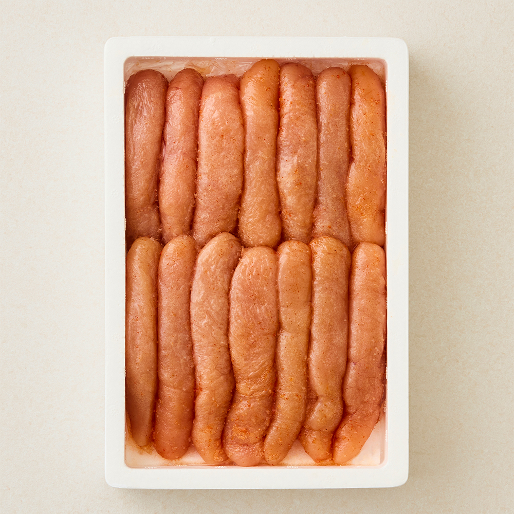덕화명란 대용량 온명란 L 1kg (업소용 벌크 저염 무색소 무보존료 무발색제 요리용 실속 프리미엄) - 메인 이미지