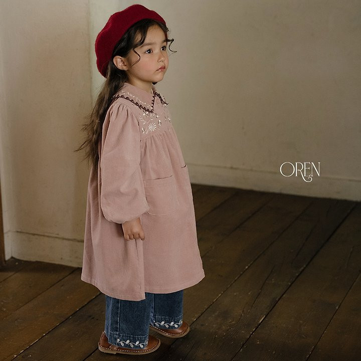 오렌 26가을 카밀 코듀로이 원피스 유아 키즈 아동 여아 유아동 가을옷 - 상세 이미지 2