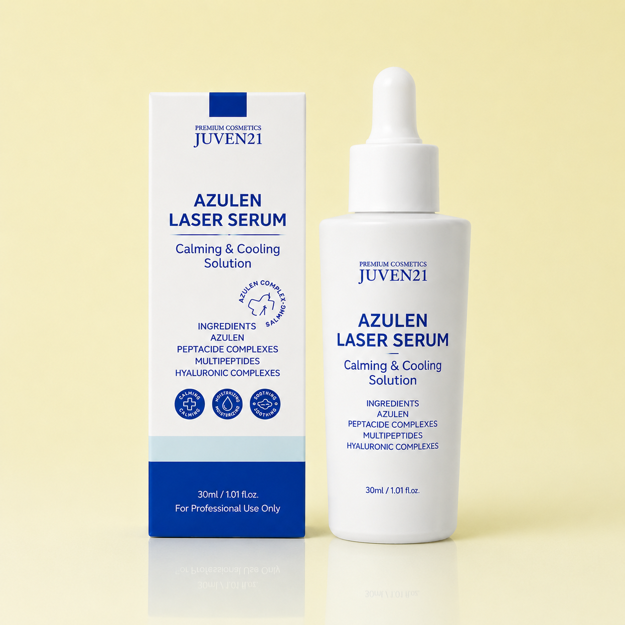 쥬벤21 아줄렌 레이져 카밍 부스터 진정 보습 열낮춤 앰플세럼30ml - 상품 이미지