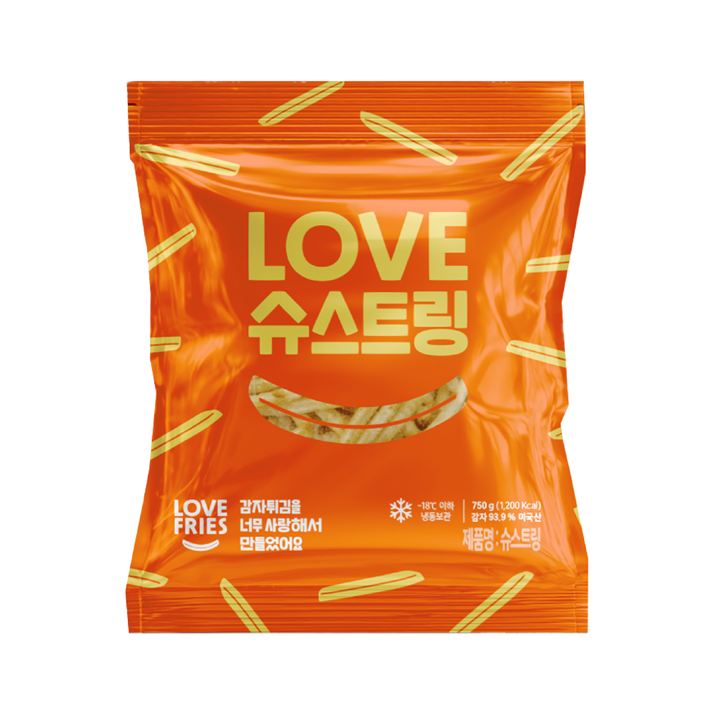 러브프라이즈 슈스트링 감자튀김 750g 냉동감자 - 상품 이미지