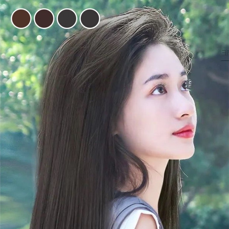 여성볼륨 붙임머리 똑딱이 클립브릿지 내추럴 웨이브가발 60cm - 상품 이미지