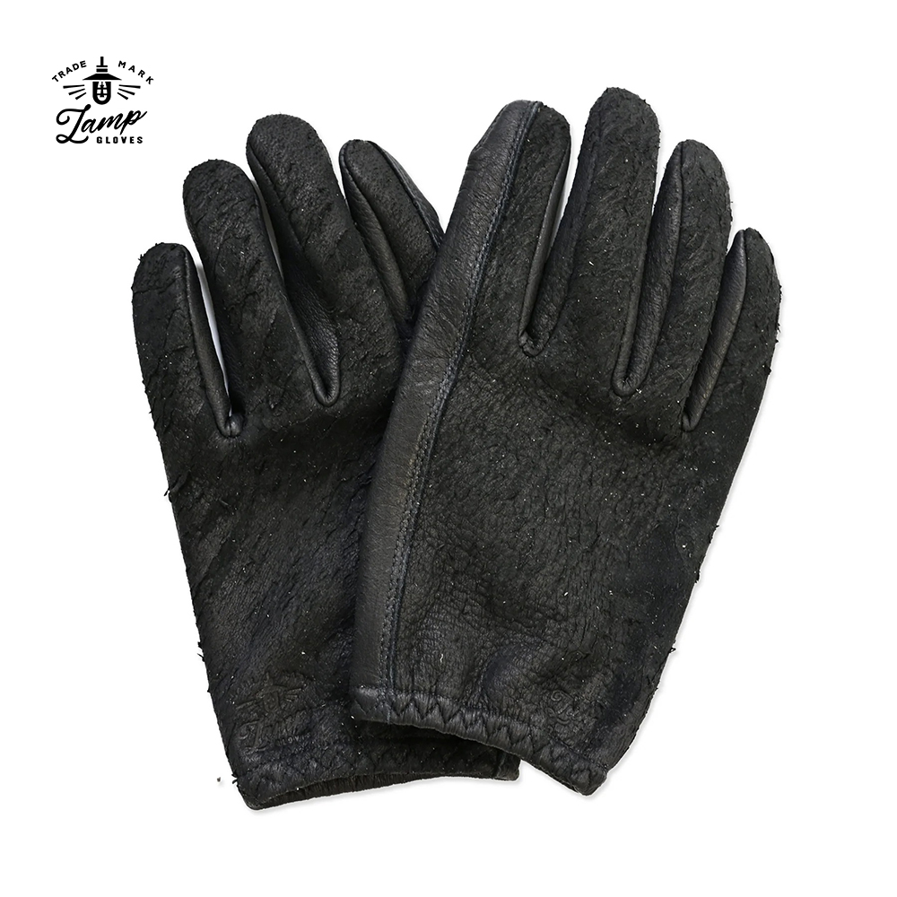Lamp Gloves 램프 글러브 쇼티 새비지 블랙 (한정판) 사슴가죽 일본 프리미엄 수제 범용 장갑 - 상품 이미지