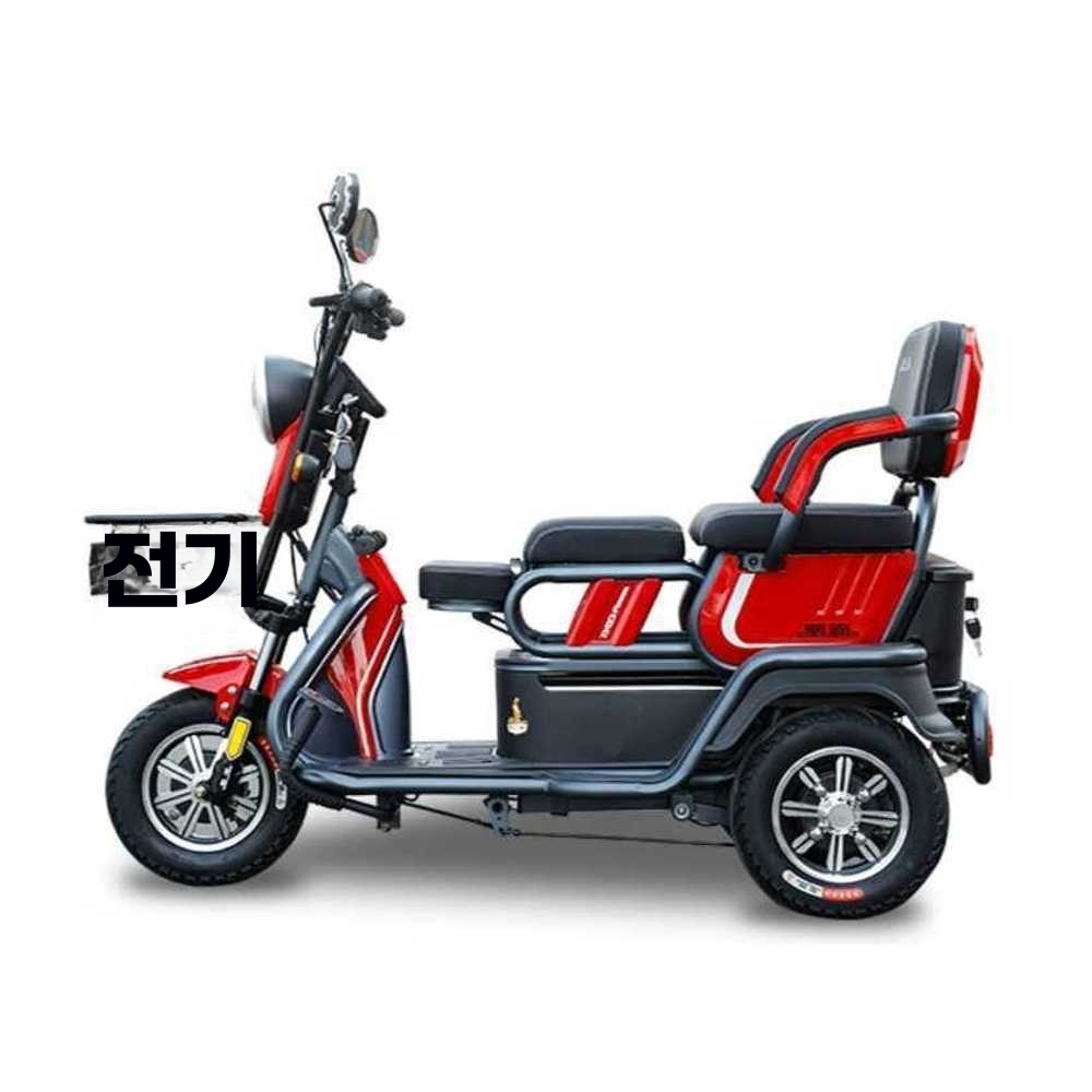 전기 삼륜 오토바이 바이크 3발 삼발이 노인 어르신 (A형)600w 48V12ah 납산배터리