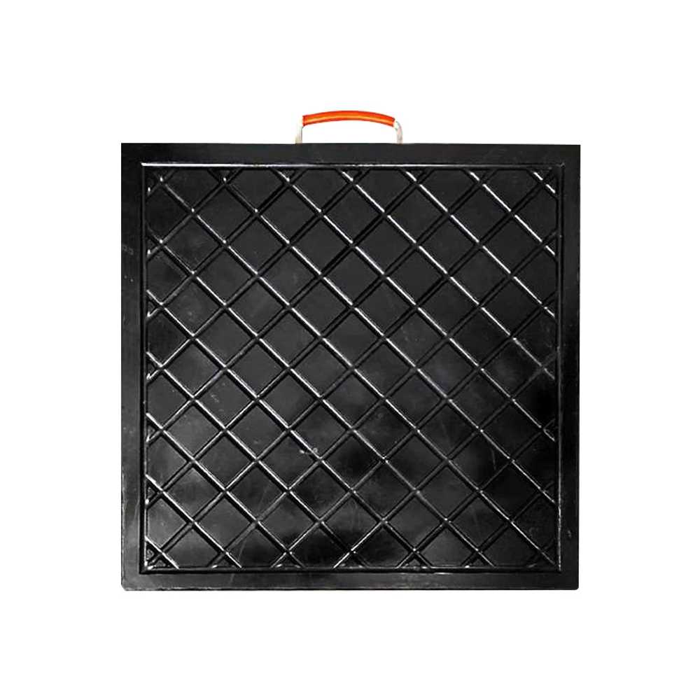 유압받침대 안전 발판 고무판 패드 스카이차 화물차 300x300x30mm 이미지 6