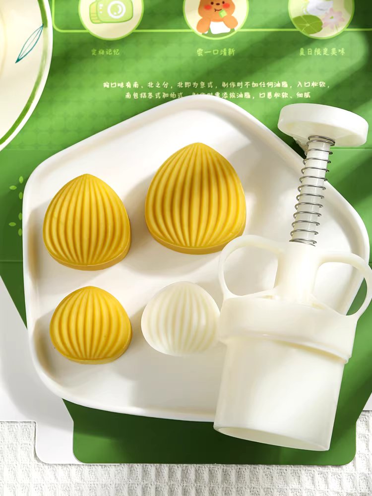 월병틀 화과자틀 밤 꽃 모양틀 쿠키 떡도장 앙금 몰 30g 3.6x3.8cm - 상세 이미지 3