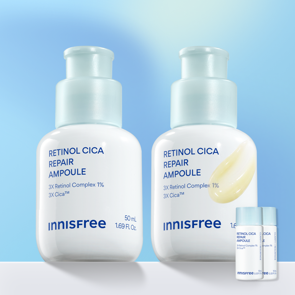 이니스프리 레티놀 시카 흔적 앰플 / 트러블 모공 색소침착 저자극 50ml, 2개