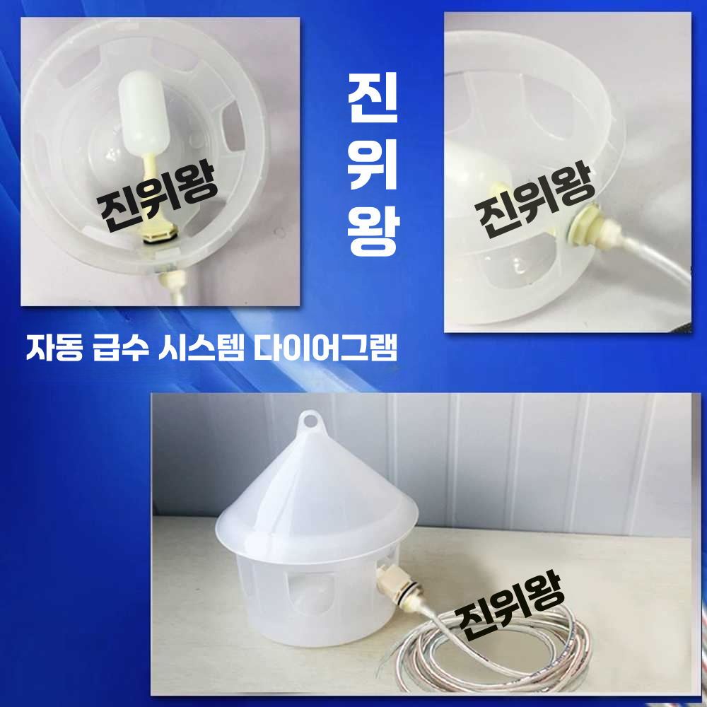 닭사료통 조류 비둘기 밥 공급기 메추라기 거위 오리 40cm - 상세 이미지 3