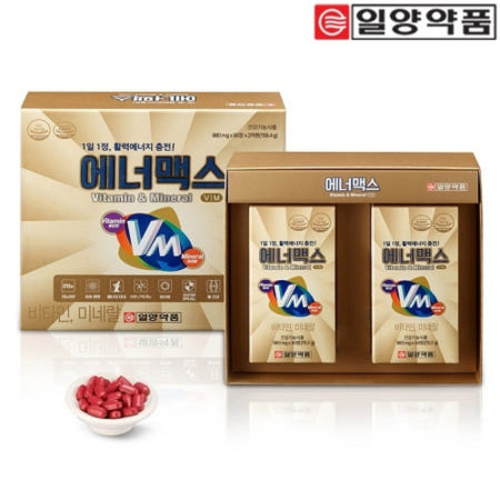 최신제조 일양약품 에너맥스 종합비타민&미네랄 180정 (6개월분)