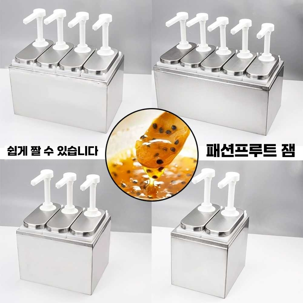 업소용소스통 카페 나초 양념 대용량 디스펜서 공병 1L-2헤드 - 상세 이미지 3