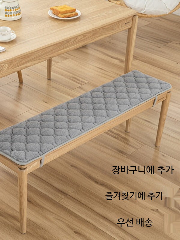 벤치의자 매트 쿠션 깔개 패드 벤치 방석 긴의자 사각 - 상세 이미지 2