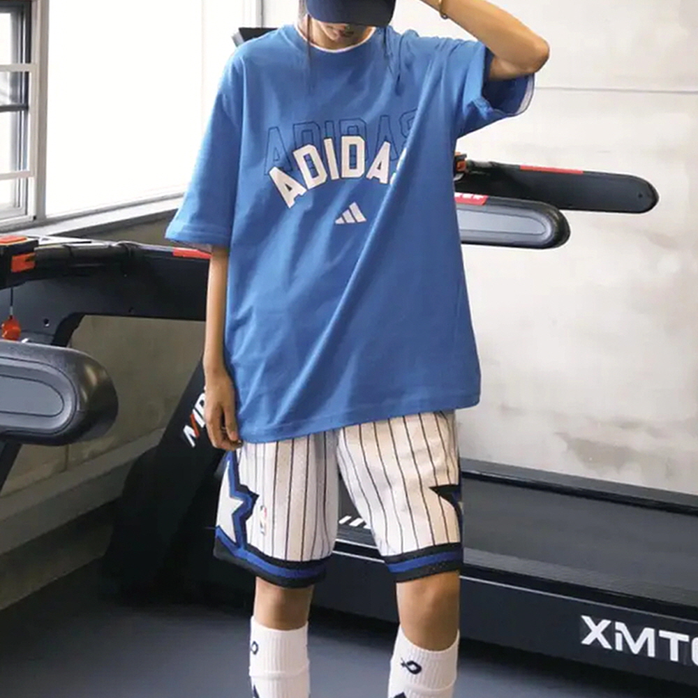 아디다스 투인원 컴포터블 남녀공용 반팔 티셔츠 블루 KX0516 - 상세 이미지 4