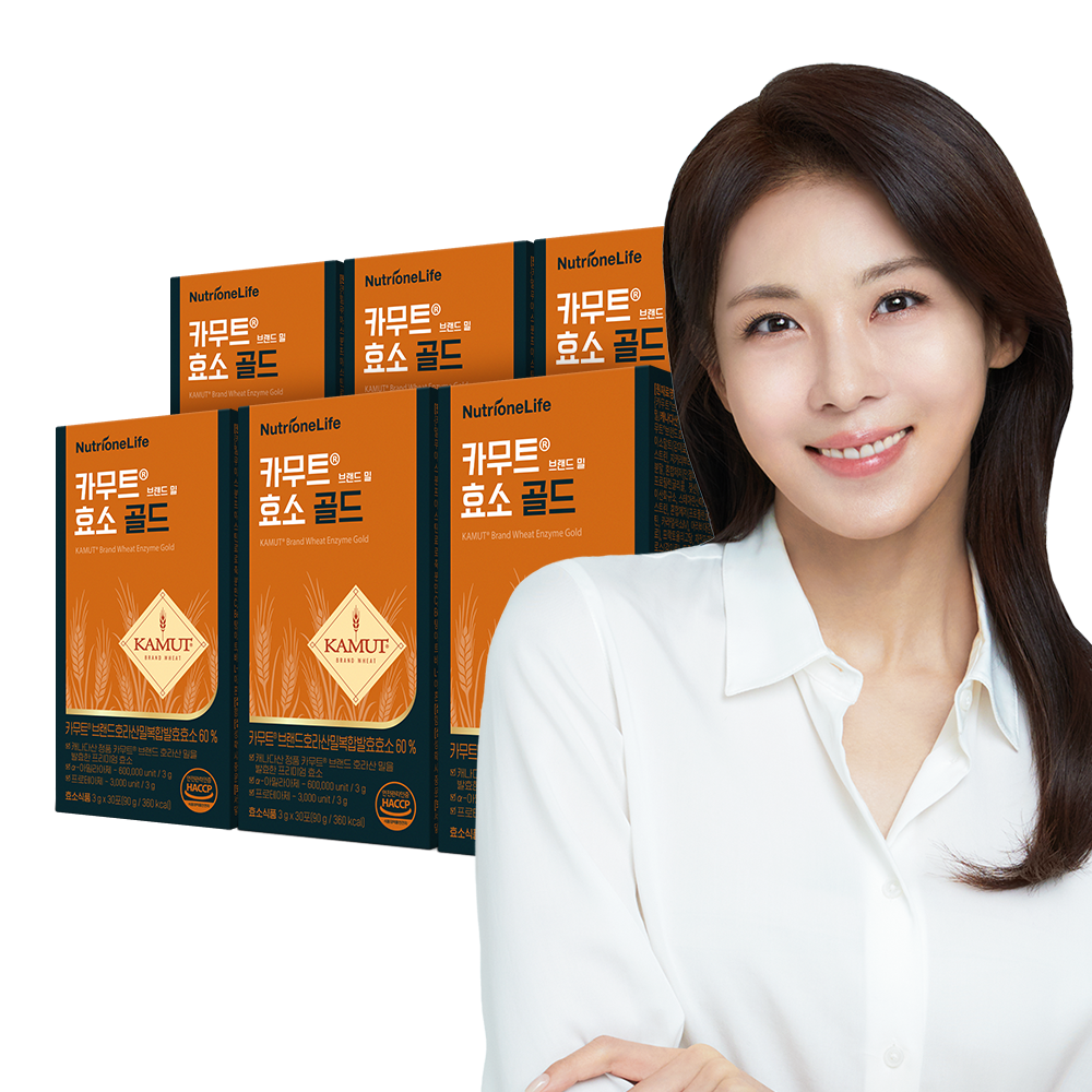 뉴트리원 카무트 효소 골드 카뮤트 가루 분말 30포, 6개 - 상품 이미지