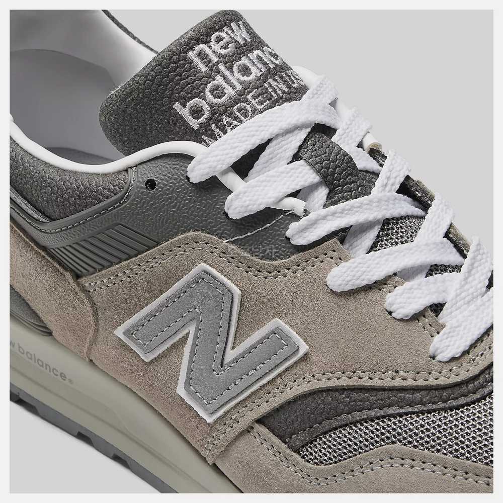 뉴발란스 997 MADE IN USA 코어 스웨이드 스니커즈 U997GY 그레이, 245 이미지 6