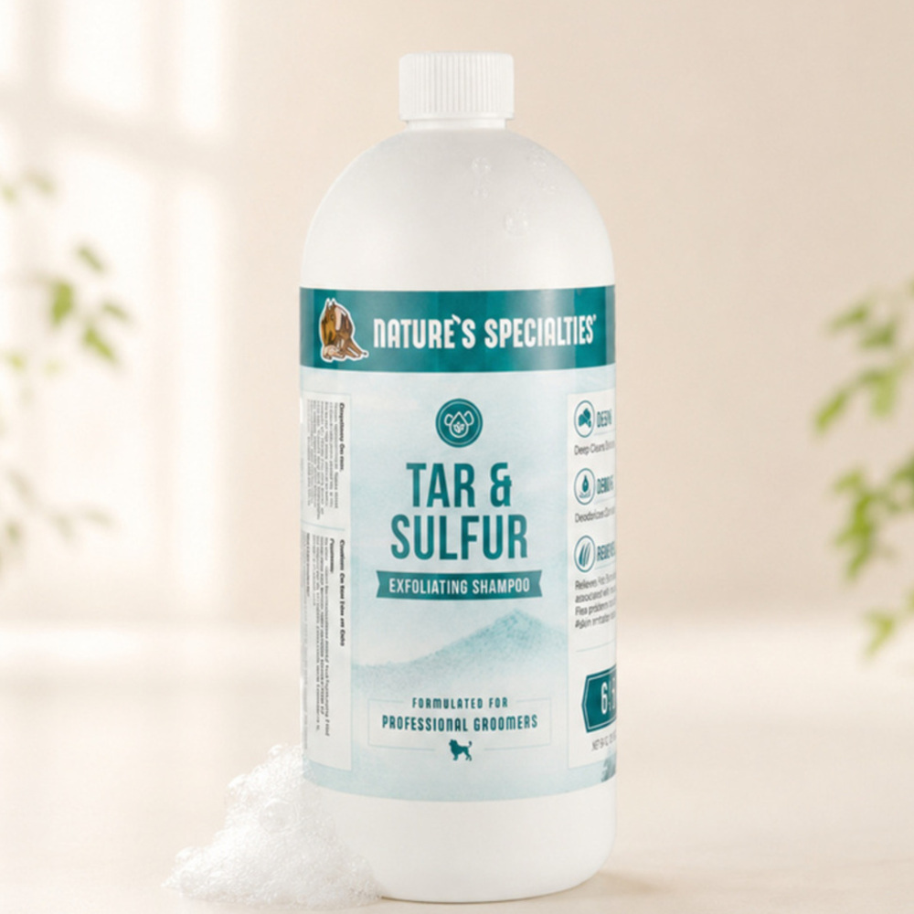 협성로하스 강아지 고양이 목욕 펫샴푸 린스 알로에타르앤썰파약용샴푸, 946ml, 1개 - 상품 이미지