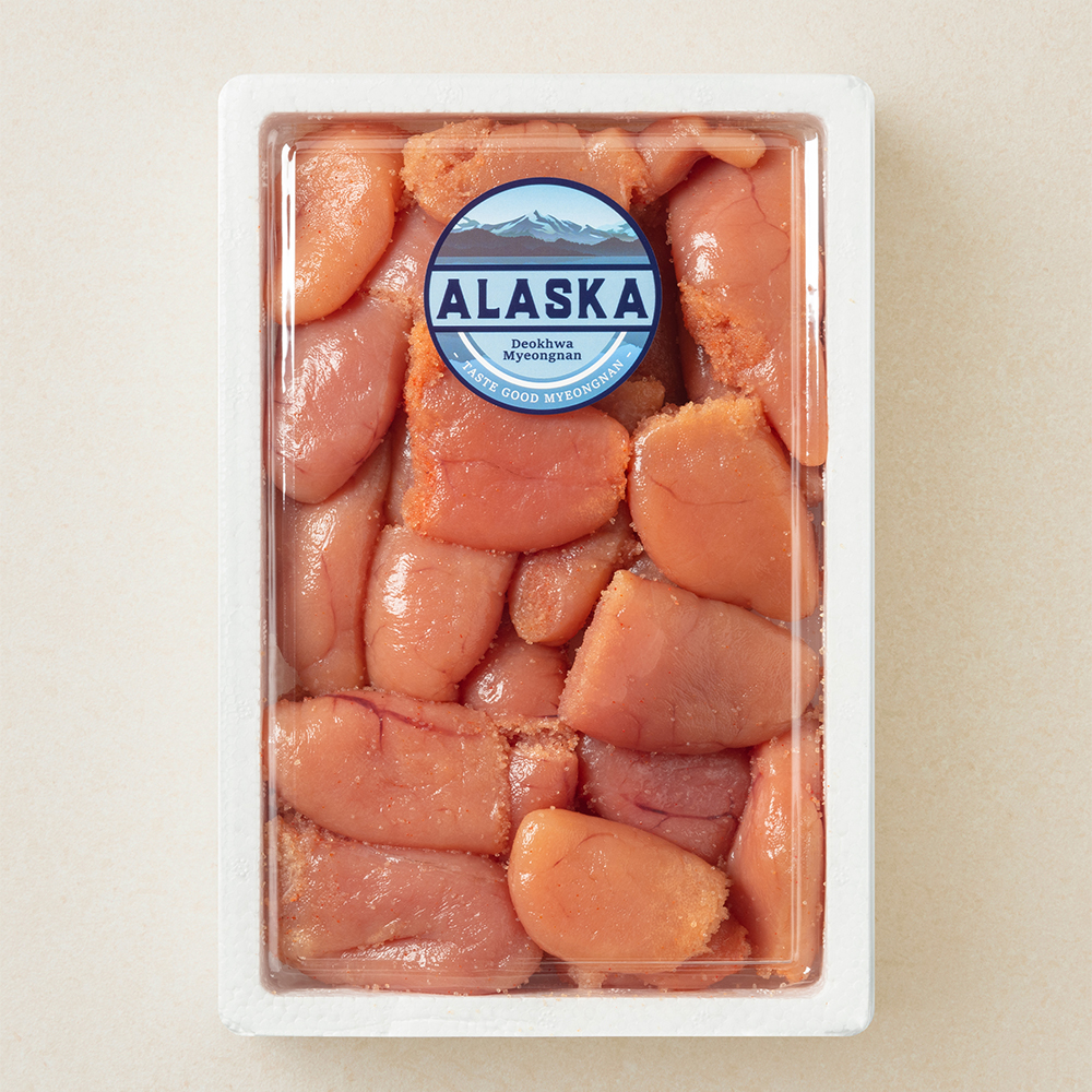 덕화명란 대용량 자른명란 1kg 알래스카산 (업소용 벌크 저염 무색소 사업자 요리용 미국)