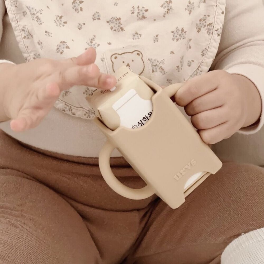 urvs 우유팩홀더 Milk case holder 우유케이스 팩홀더 주스컵 실리콘컵 아기컵 유아컵 - 상세 이미지 4