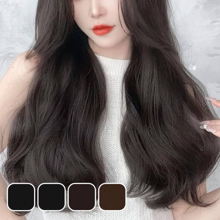 여성내추럴 붙임머리 볼륨포인트 웨이브가발 똑딱이 클립헤어연장 60cm - 상품 이미지