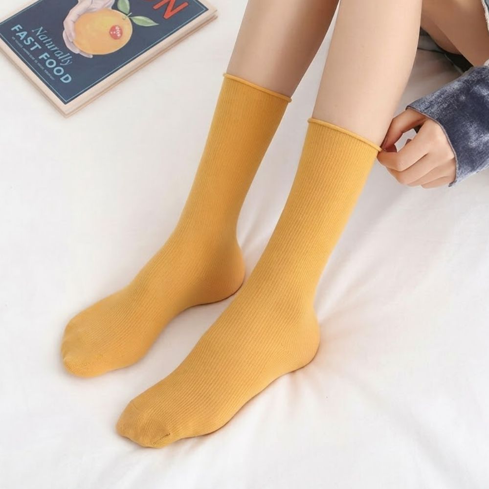 돌돌이양말 무압박양말 노디자인 발목조이지않는 5켤레 - 상세 이미지 5