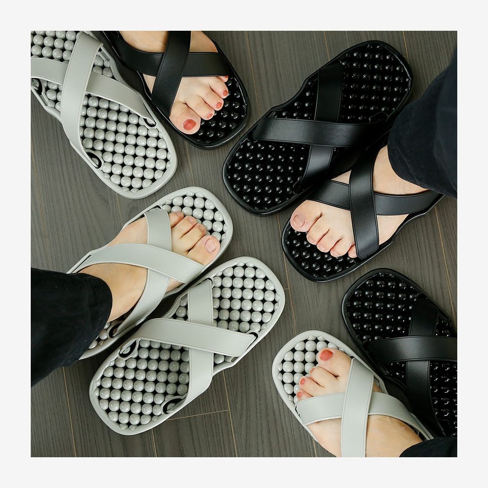 논슬립 화장실용품 화장실슬리퍼 경량설계 생활편의 실내화 양방향 욕실정리 욕실화 물놀이신발 - 상품 이미지