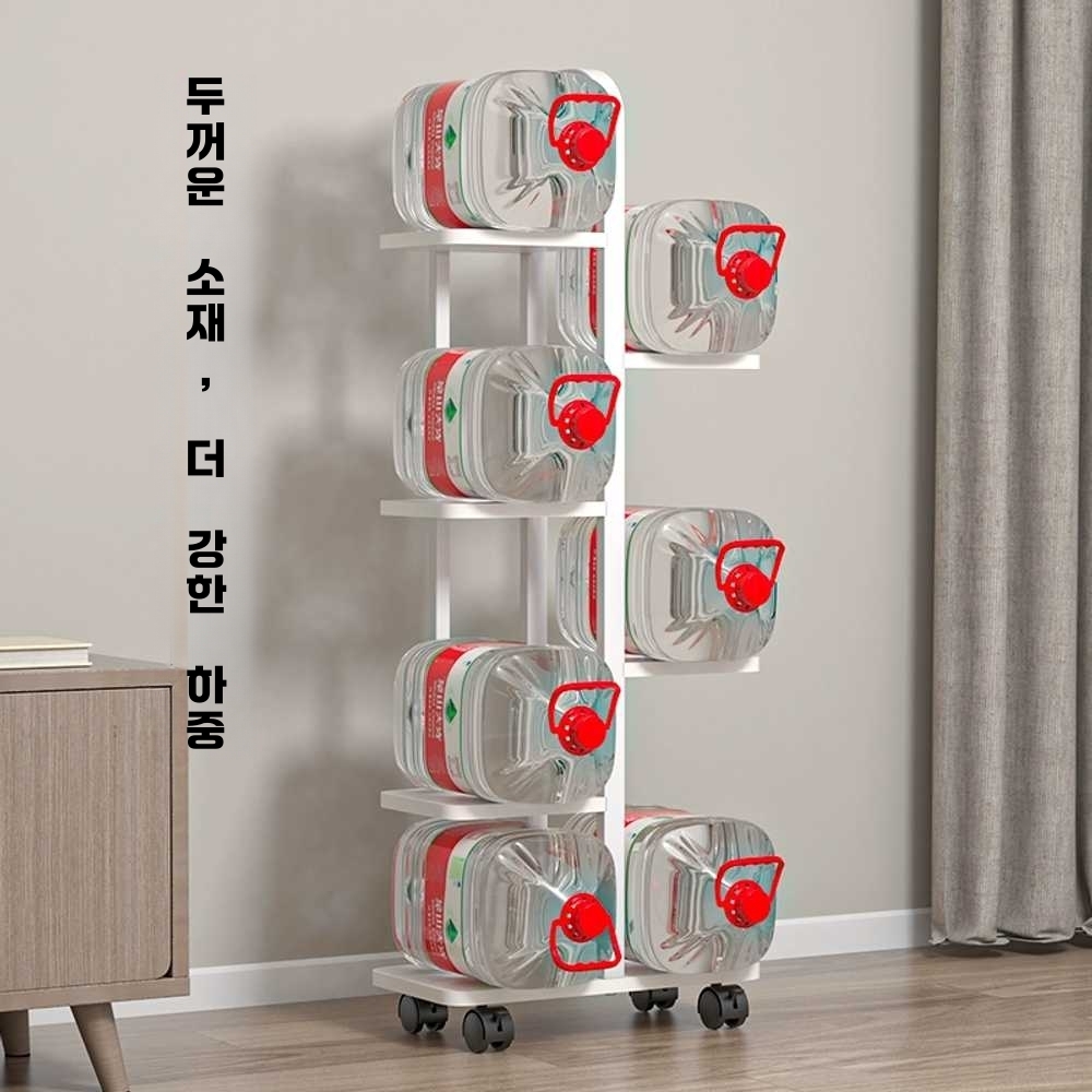 화분정리대 이동식 스탠드 베란다 거치대 받침대 선반 4단화이트프레임+화이트보드 - 상세 이미지 4