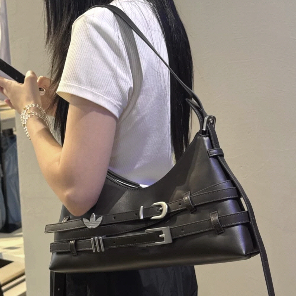 아디다스 우먼스 오리지널 3L 벨트 숄더백 핸드백 다크브라운 KX0564 - 상세 이미지 4