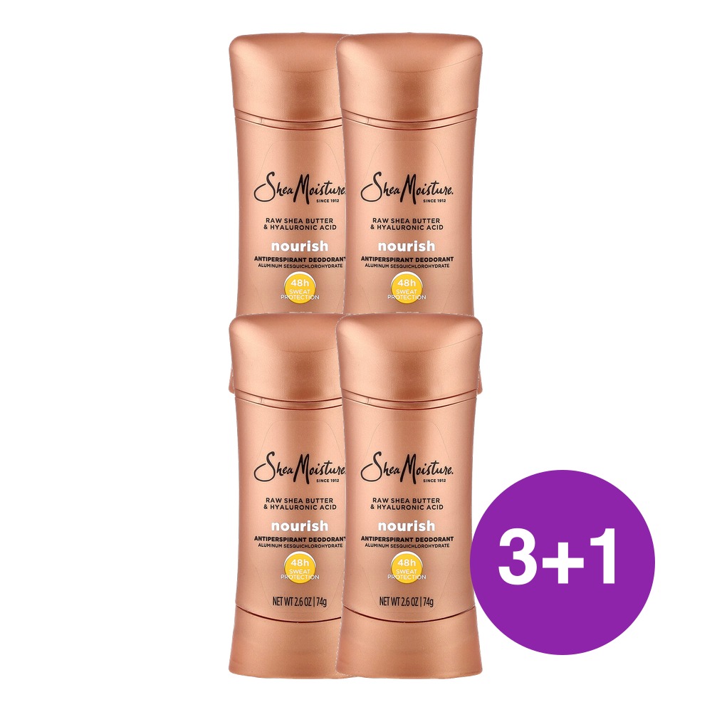 시어모이스처 데오드란트 너리시 무가공 시어버터 히알루론산 74g, 4개 - 상품 이미지