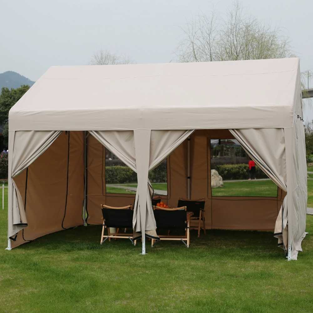 조립식농막 주택 접이식 어닝 농기구 보관함 텐트 DIY 2x2m 색상랜덤 - 상세 이미지 4