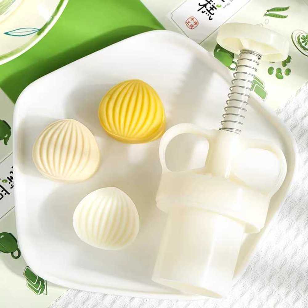 월병틀 화과자틀 밤 꽃 모양틀 쿠키 떡도장 앙금 몰 30g 3.6x3.8cm - 상품 이미지
