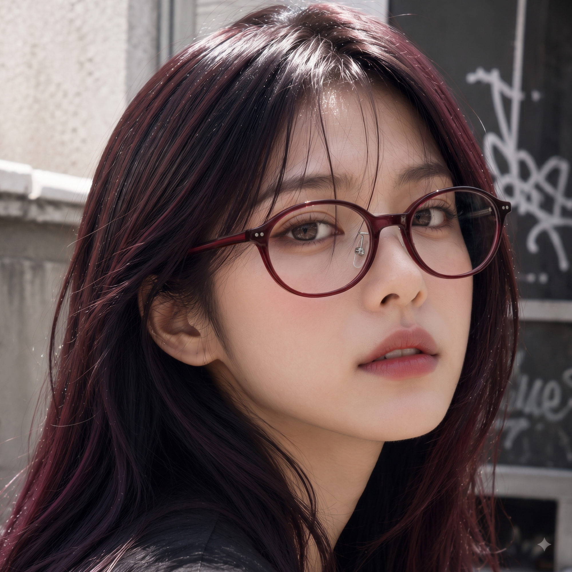 빈티지 오벌형 긱시크 뿔테안경 코받침 있는 타원형 남자 여자 안경테 이미지 7