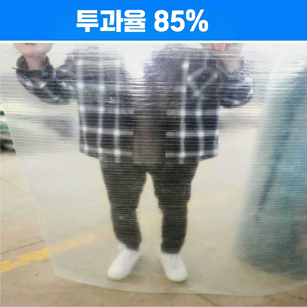 렉산롤 캐노피 지붕재 복층 투명 PC판 슬레이트 처마 (두께0.6mm) 폭1m 길이30m - 상세 이미지 5