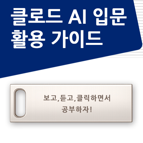 클로드 프로 AI 직장인 자영업자를 위한 입문 글쓰기 기초 보고서 워드 claude 인강 문서작성 엑셀 파워포인트 생성형 학원 온라인 서적 교육 책 교재 USB 강좌 강의 상품 이미지