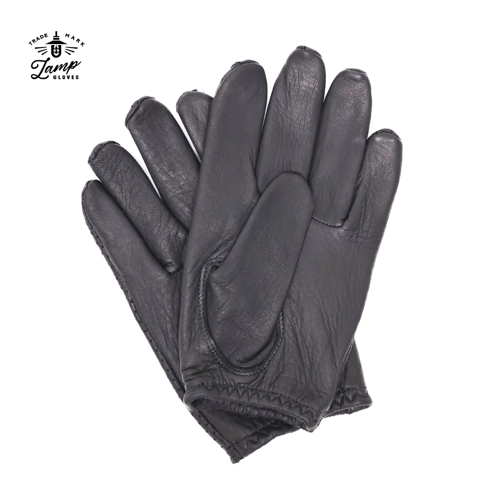 Lamp Gloves 램프 글러브 펀칭 쇼티 블랙 사슴가죽 일본 프리미엄 수제 범용 장갑 - 상세 이미지 2