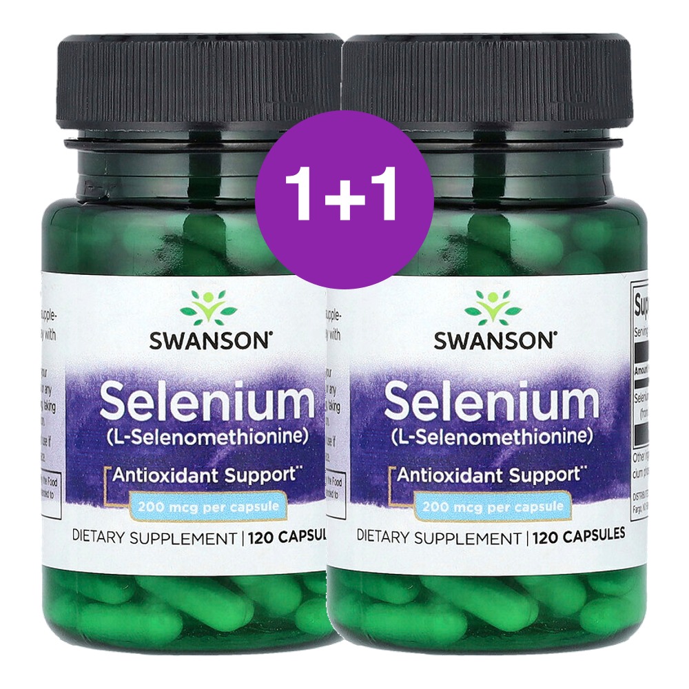 스완슨 셀레늄 200mcg 120캡슐, 2개 - 상품 이미지