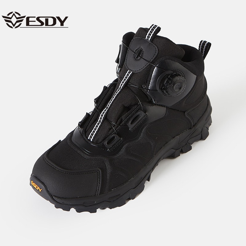 ESDY 남성 아웃도어 트레킹화 비브람 밑창 경량 로우컷 등산화 661-블랙, 255 - 상품 이미지