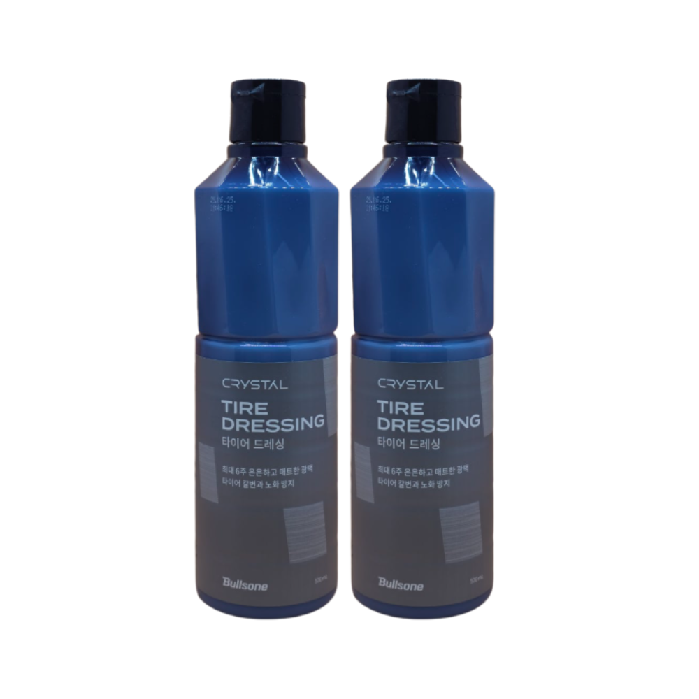 불스원 뉴 크리스탈 타이어 드레싱 광택코팅제 500ml x2개 세차용품 - 상품 이미지