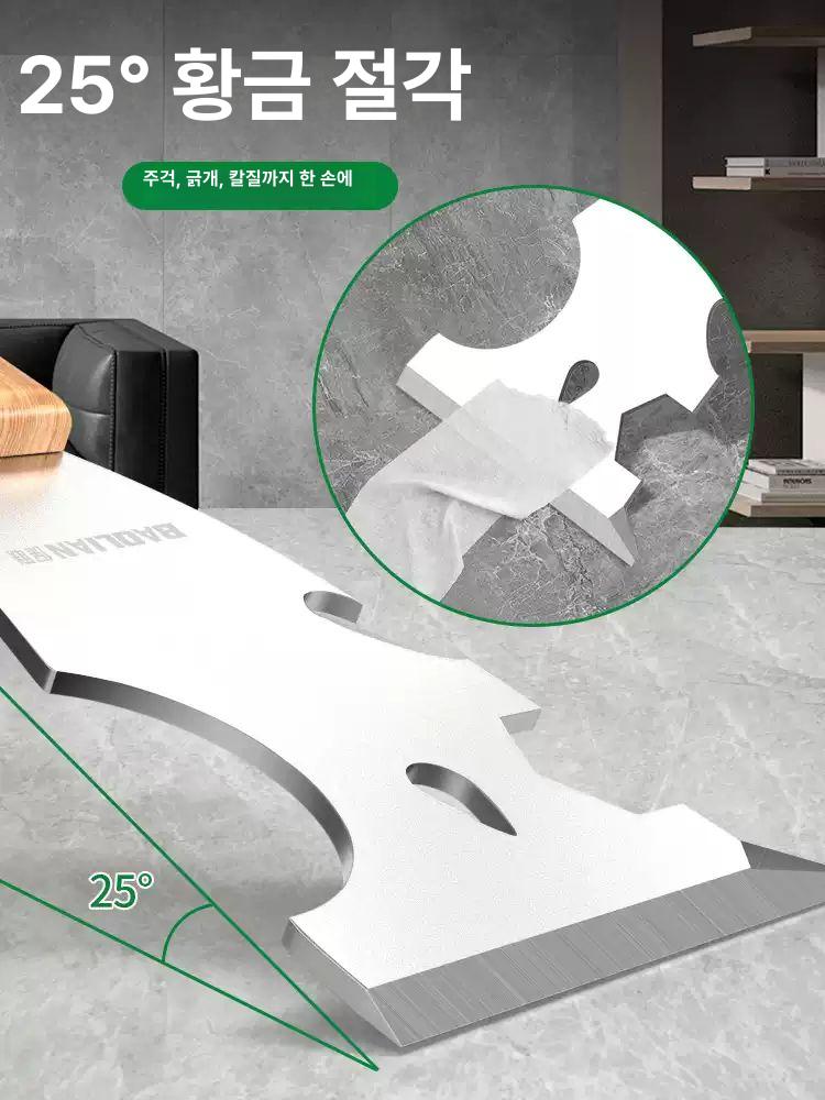 다용도 스테인리스 스크레이퍼 퍼티 시멘트 페인트 제거 인테리어 작업공구 스테인리스스틸 오일그레이 칼 2 인치 - 상세 이미지 2