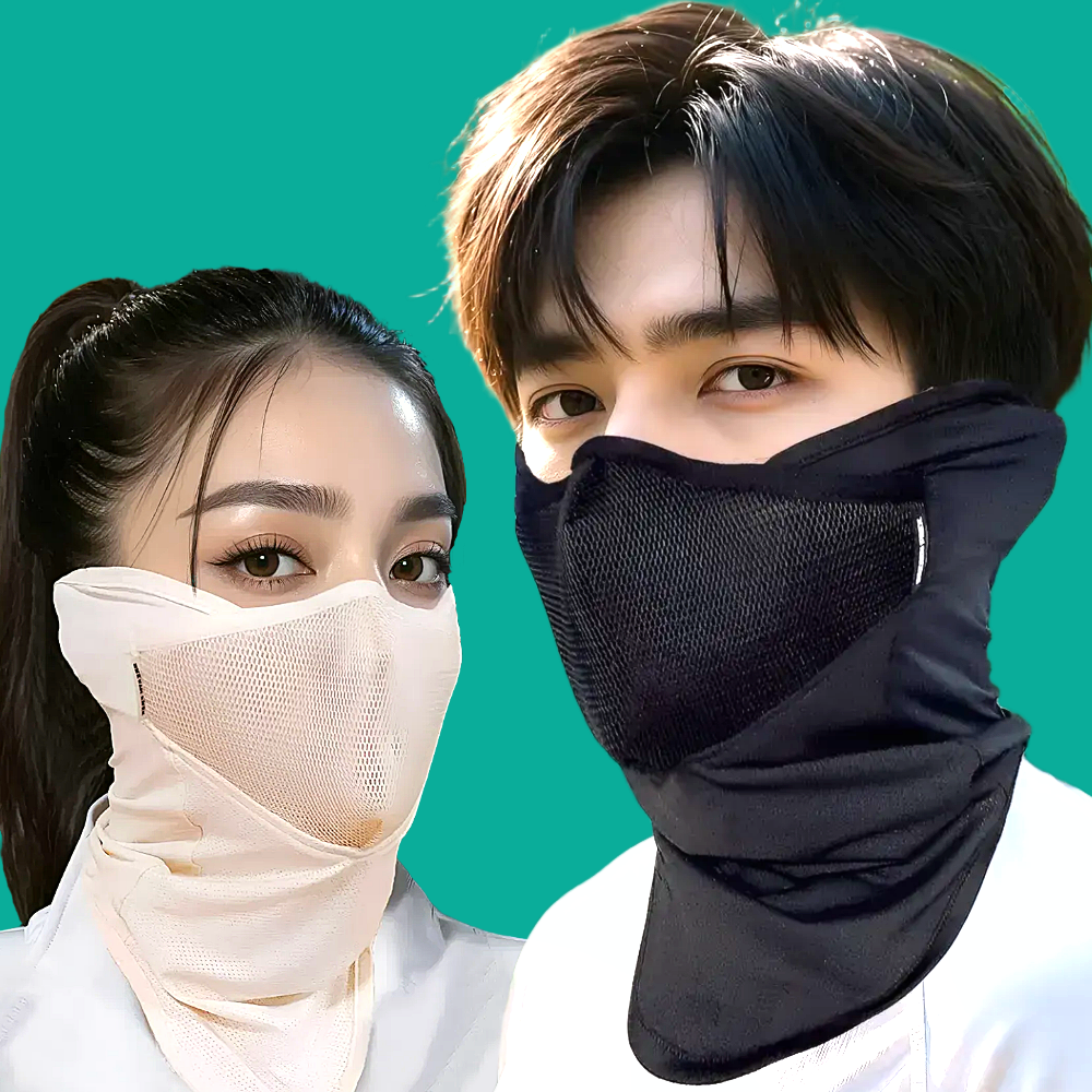 300%호흡력 자외선차단마스크 여름 쿨 골프 자전거 러닝 페이스 안면 마스크 얼굴햇빛가리개 이미지 7