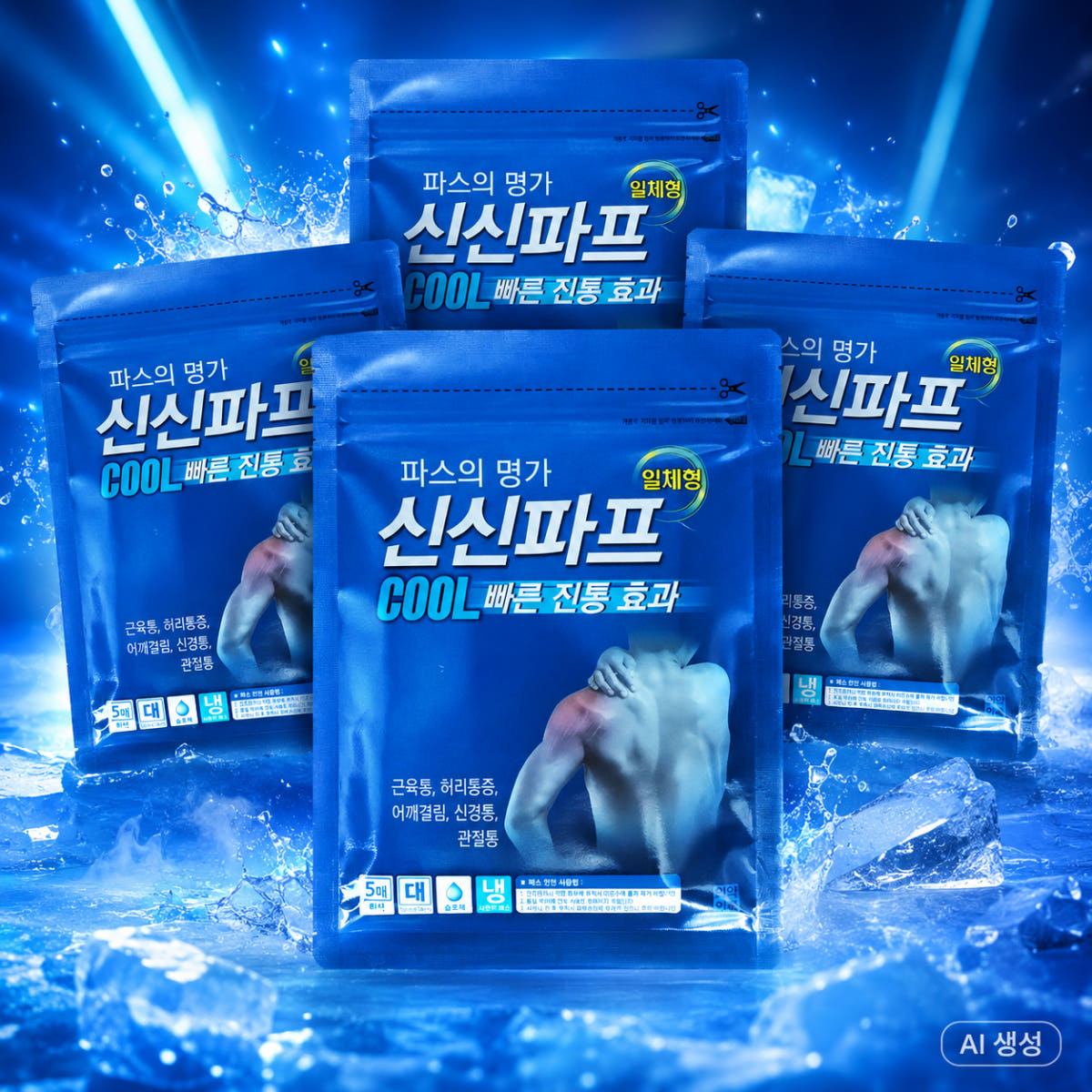 84년생 부엉이 신신파스 쿨 붙이는 파스 4팩 20매