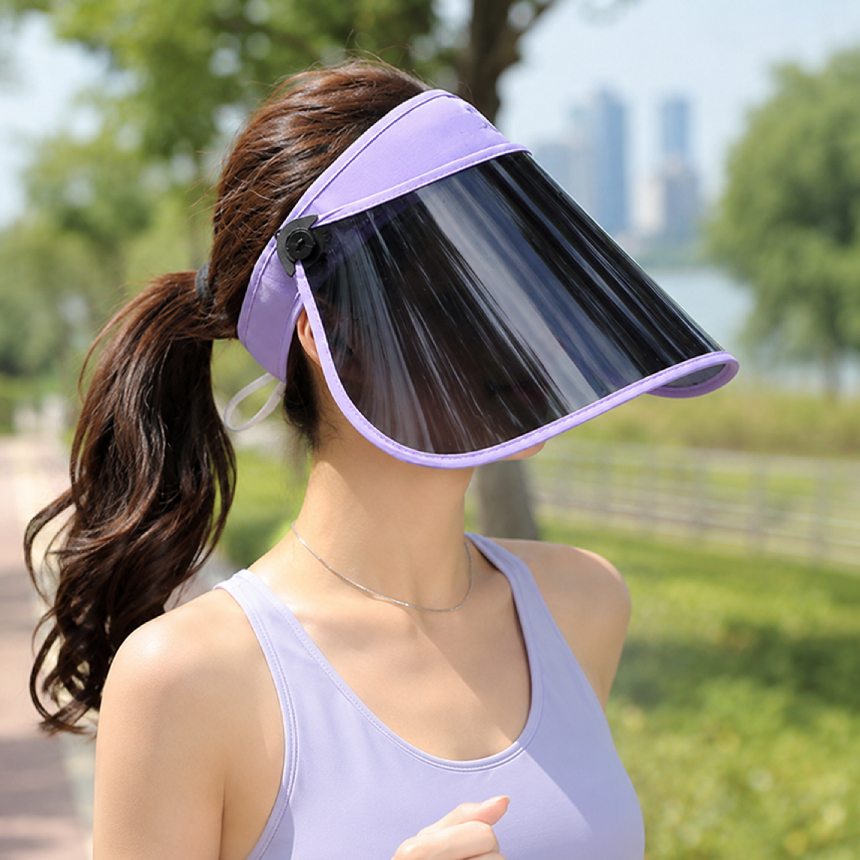 썬캡 자외선 99% 차단 햇빛가리개모자 암막 UV 챙넓은 조깅 런닝 등산 낚시 산책 골프 이미지 7