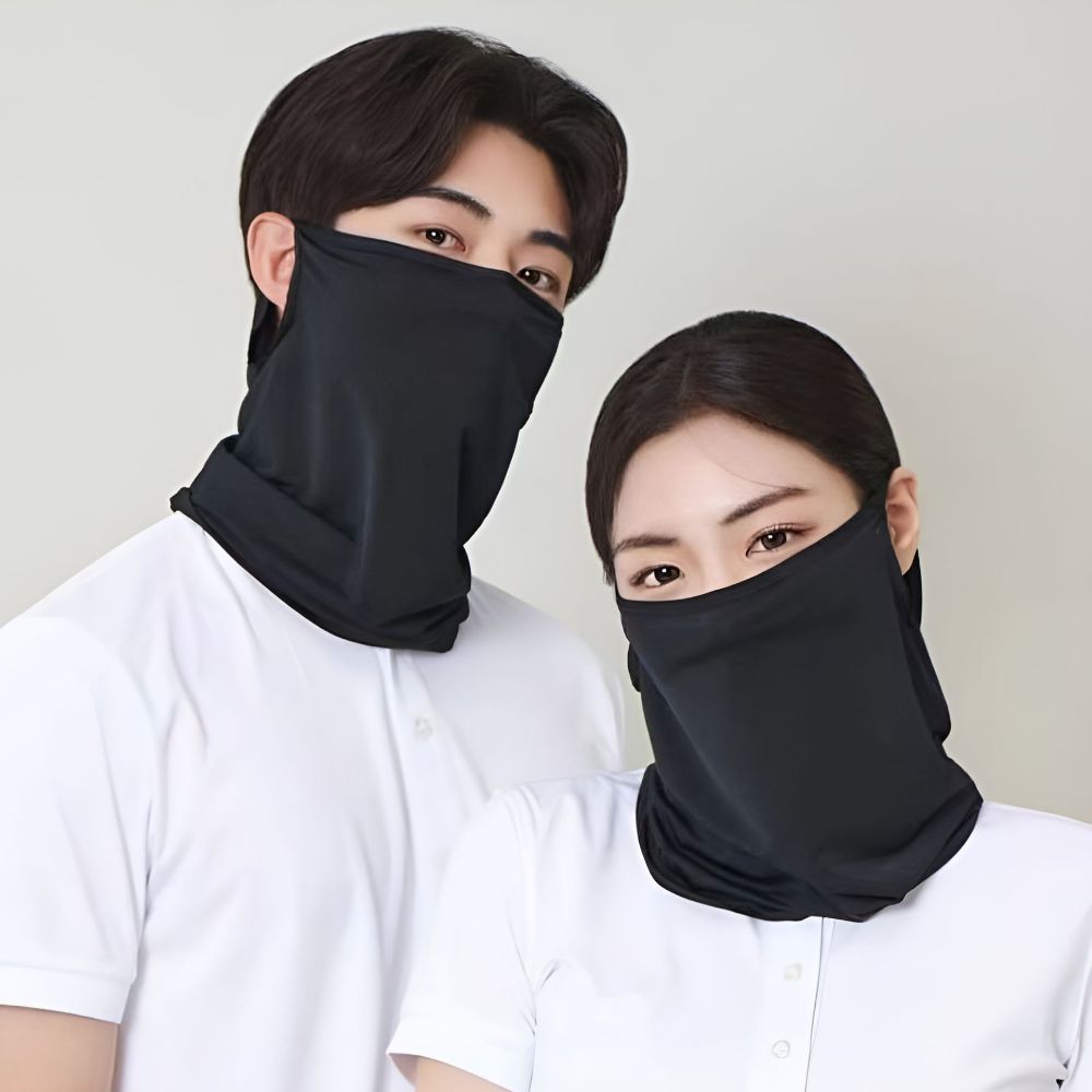 망사마스크 목햇빛가리개 파크골프 여름쿨 얼굴햇빛가리개 - 상세 이미지 2