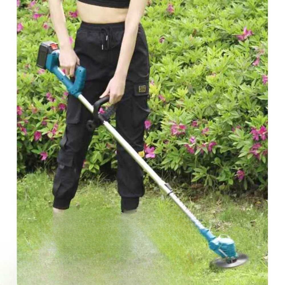 예초기 마당 잔디 깎이 커터 제초기 여성용 벌초 정원 강력버전21v-2000mAh배터리1개 - 상품 이미지