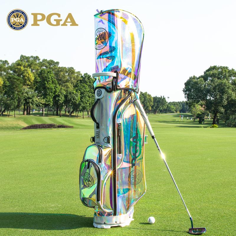 PGA 정품 스탠드 홀로그램 여성 캐디백 경량 골프백 가벼운 투명 캐디백 골프가방 - 상세 이미지 2