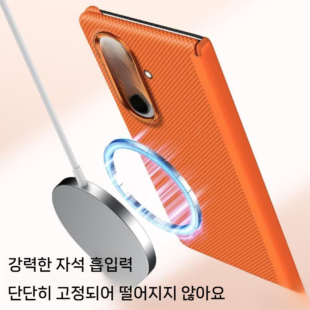 갤럭시폴드8 울트라 케이스 자석 맥세이프 회전 거치대 카본 힌지 하드 커버 - 상세 이미지 4