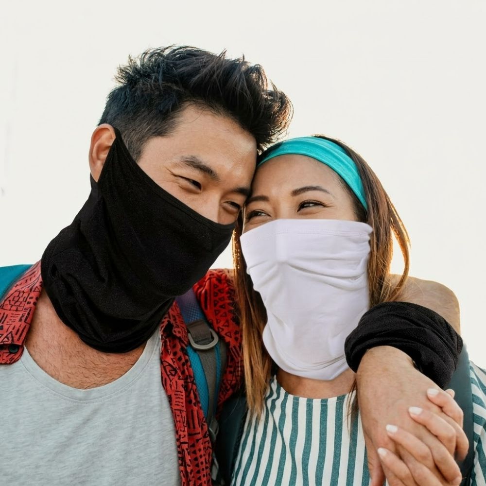 망사마스크 목햇빛가리개 파크골프 여름쿨 얼굴햇빛가리개 - 상세 이미지 5